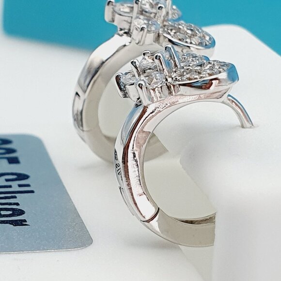 "925 Sterling Silver CZ Beautiful Earrings for Women, 1USPAR4265 - Picture 10 of 11